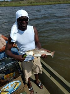 A person fishing in Panama City Beach