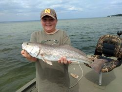 Redfish caught while fishing in Panama City Beach