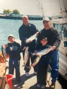 3 people fishing in MI