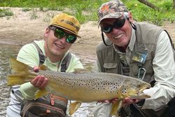 Angler with a sea trout in GA