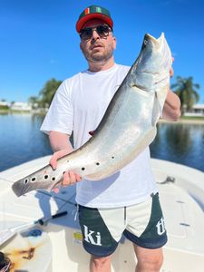 Fishing in Delray Beach with a big fish