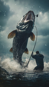Epic Gulf Shores fishing action with a massive jump!