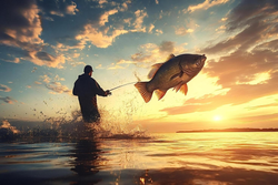 Epic Gulf Shores sunset brings the big ones jumping!
