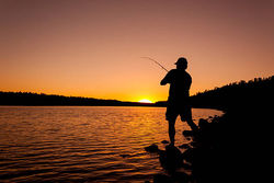 Sunset fishing magic at Gulf Shores!