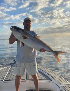 Glassy waters make for a good time! Some hard pulling amberjack to finish off an afternoon trip. 