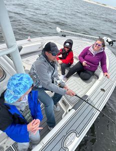 Three people fishing in Alabama