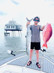 2 large fish caught while fishing in Pensacola