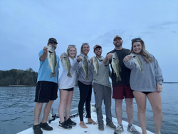 6 largemouth bass and spotted bass caught in SC