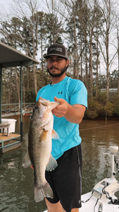 Image of a Florida Bass, a 23-inch freshwater fish caught while fishing in South Carolina.