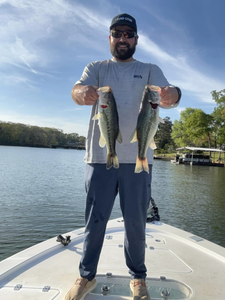 Two largemouth bass caught during fishing outing in SC