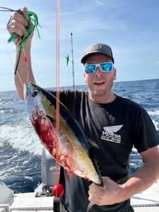 Blackfin tuna caught during fishing tour in Morehead City NC