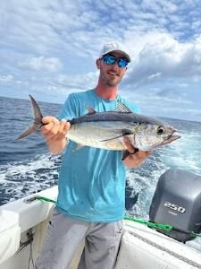 Blackfin tuna caught during fishing charter in Morehead City NC waters