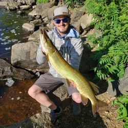 angler with big catch in mosinee