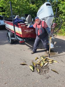 Man fishing in Mosinee