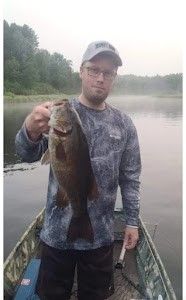 Angler with a 20-inch fish in Mosinee