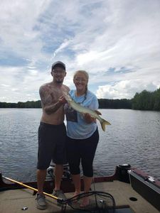 A pair of anglers fishing in WI