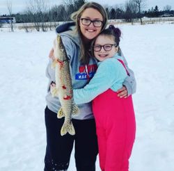 Two anglers fishing in WI