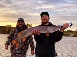 Two anglers fishing in Mosinee