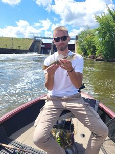 Single person fishing in Mosinee