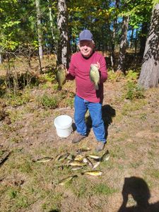 A crappie fish caught in Mosinee