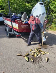 Person fishing in Mosinee