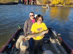 A 27-inch Northern Pike caught while fishing in Mosinee