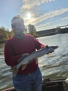 Northern Pike caught while fishing in Wisconsin