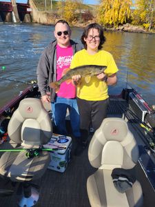 Sauger fish caught during fishing in Mosinee