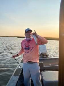 Person fishing in LA