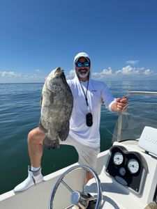 One person fishing at Port Arthur