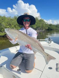 A person fishing in Bonita Springs