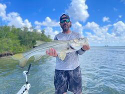 Image of a 35-inch Snook caught while fishing in Bonita Springs