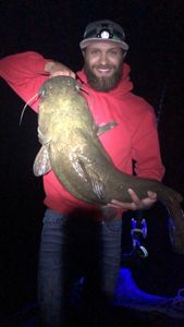 One angler fishing in Avon Lake