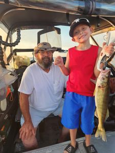 Two people fishing in Ohio