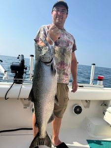 Trophy salmon on Lake Ontario