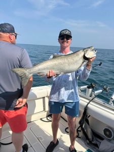 One angler fishing at 990 Point Breeze Road