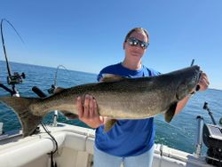Chinook salmon caught while fishing in NY
