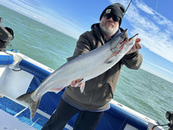 A coho salmon caught while fishing at 990 Point Breeze Road