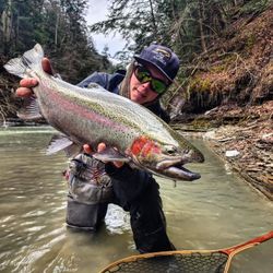 Angler enjoying the great outdoors in NY