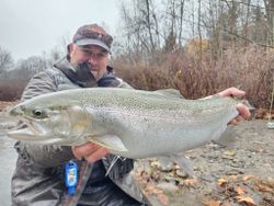 Angler fishing for Rainbow Trout in Angola
