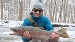 A rainbow trout caught in Angola