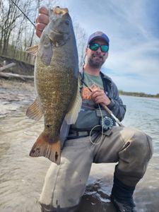 Lone angler fishing in NY