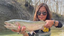 Rainbow trout caught fishing in NY