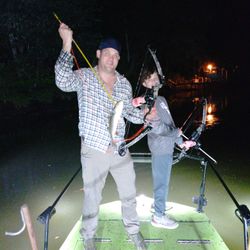 Angler with three people fishing in Crystal River