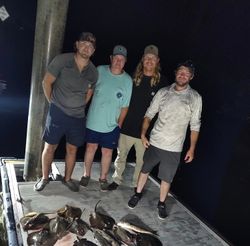Four people fishing in Crystal River