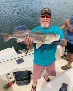 Redfish caught on fishing tour in Mount Pleasant