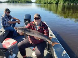 Sturgeon Fishing in Wisconsin River!