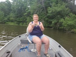 Caught Walleye in Wisconsin River