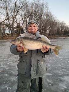 An angler enjoys fishing in Wisconsin