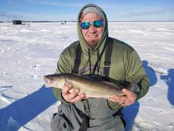A lone angler fishing in WI